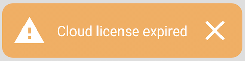 license expired toast